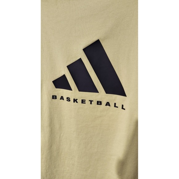 Adidas Basketball Mens Mock Neck Sweater Size‎ Small Gold Oversized Sports NBA - Picture 4 of 12